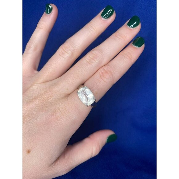 Designer Lenox Sterling Silver & Cubic Zirconia Size 9 Ring! 154 - Picture 7 of 8